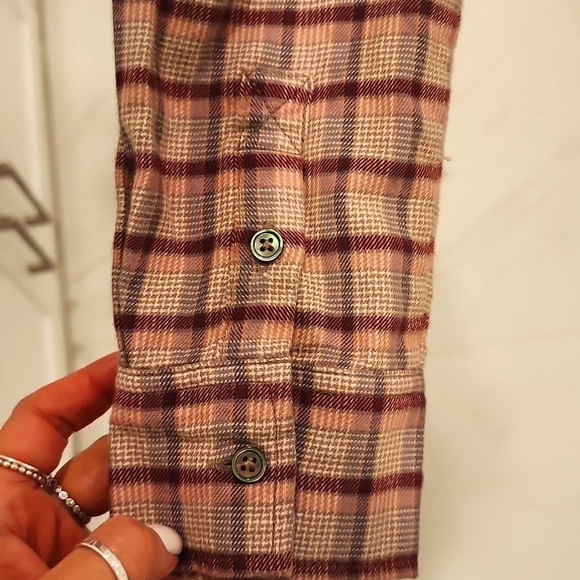 Paige Plaid button down top - Picture 5 of 6